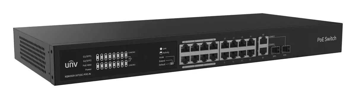 Uniview NSW2020-16T2GC-POE-IN Yönetilemez PoE Switch — görsel 3