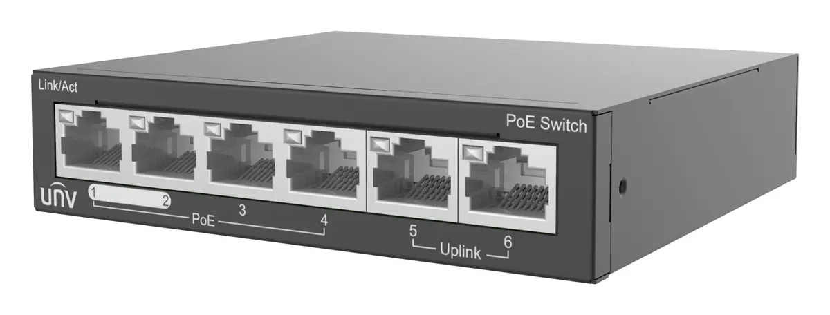Uniview NSW2020-6T-POE-IN Yönetilemez PoE Switch