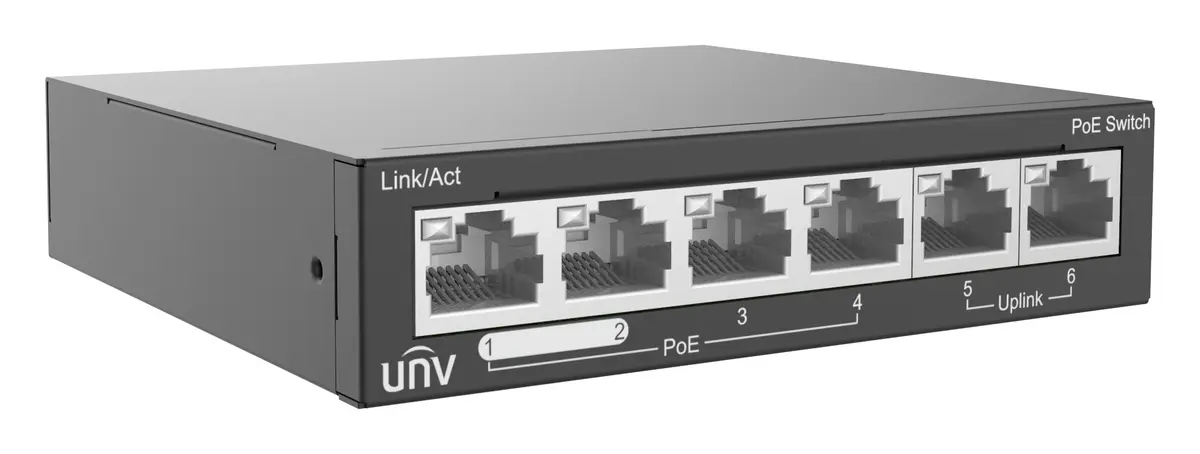Uniview NSW2020-6T-POE-IN Yönetilemez PoE Switch — görsel 3
