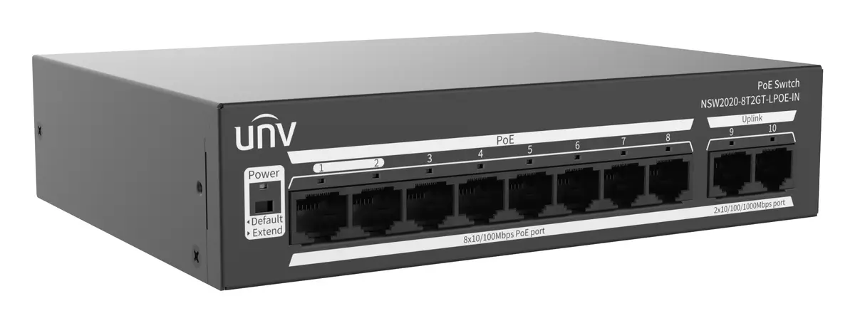 Uniview NSW2020-8T2GT-LPOE-IN Yönetilemez PoE Switch — görsel 3