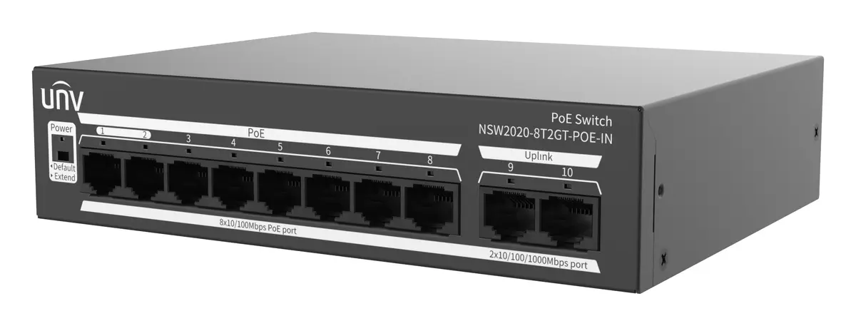 Uniview NSW2020-8T2GT-POE-IN Yönetilemez PoE Switch