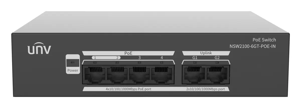 Uniview NSW2100-6GT-POE-IN PoE Switch — görsel 2