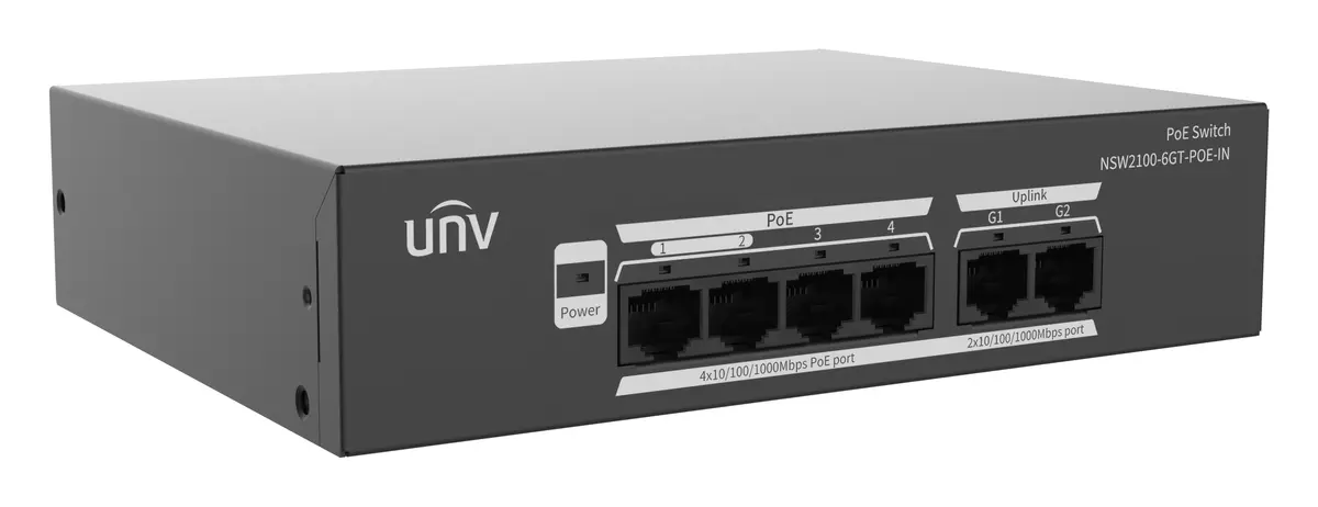 Uniview NSW2100-6GT-POE-IN PoE Switch — görsel 3