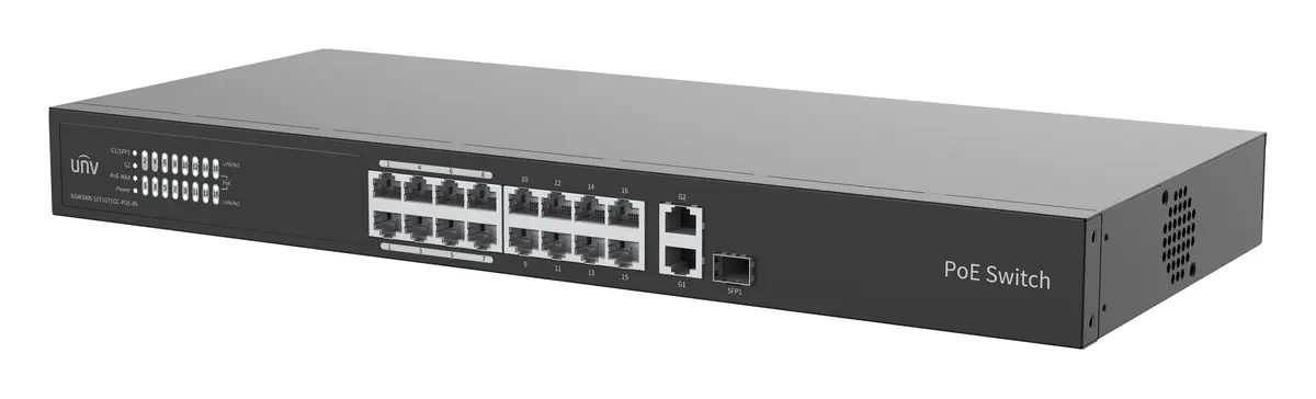 Uniview NSW3000-16T1GT1GC-POE-IN Bulut Yönetimli PoE Switch