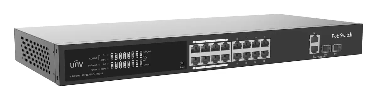 Uniview NSW3000-17GT1GP1GC-LPOE-IN Gigabit Bulut Yönetimli PoE Switch — görsel 3