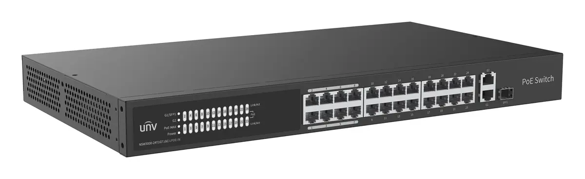 Uniview NSW3000-24T1GT1GC-LPOE-IN Bulut Yönetimli PoE Switch — görsel 3