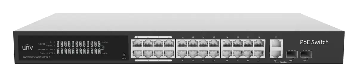 Uniview NSW3000-25GT1GP1GC-LPOE-IN Gigabit Bulut Yönetimli PoE Switch — görsel 2