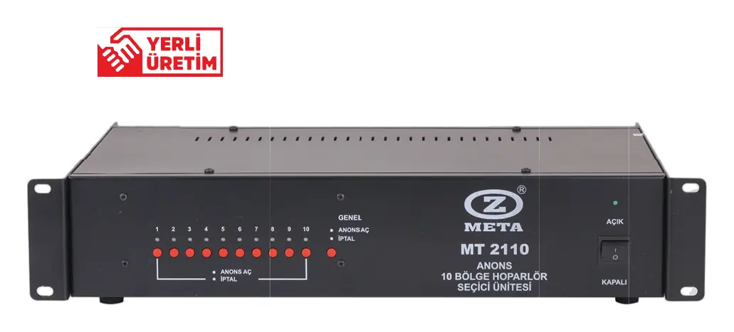 West Sound MT 2115 10 Bölgeli Bölge Seçici / Anons Kontrol Ünitesi