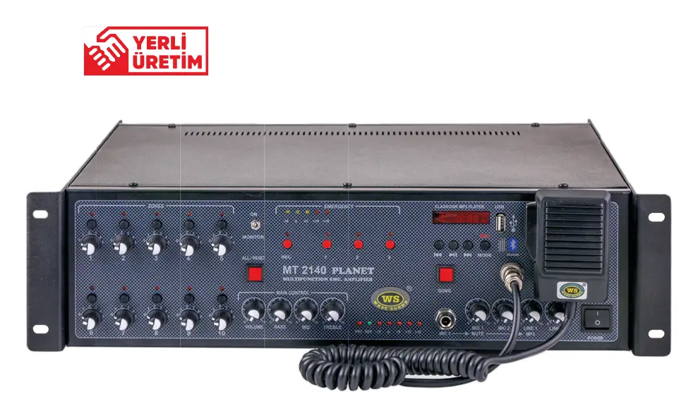 West Sound MT 2140 100V 10 Bölgeli Amplifikatör