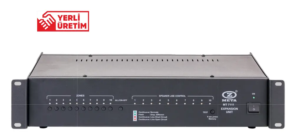 West Sound MT 7111 Bölge Seçici / Anons Kontrol Ünitesi