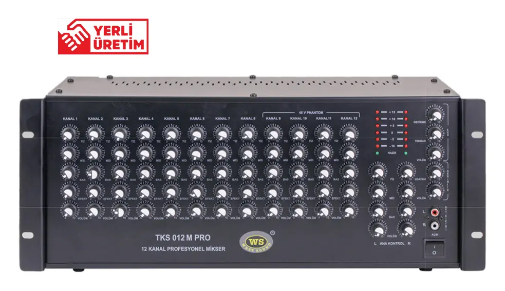 West Sound TKS 012 M PRO 12 Kanal Ses Mikseri