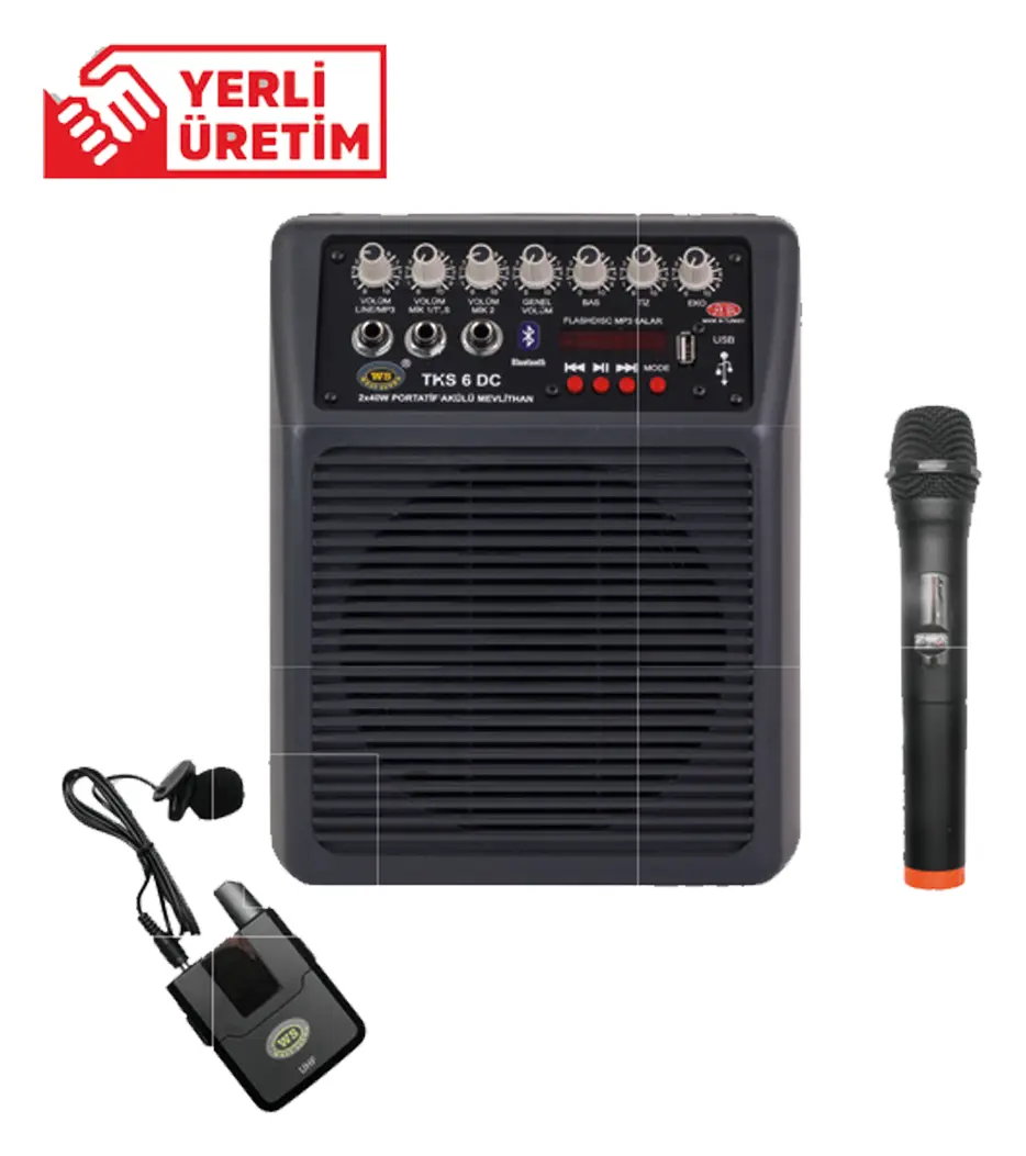 West Sound TKS 6 DC 2x40W Taşınabilir Ses Sistemi