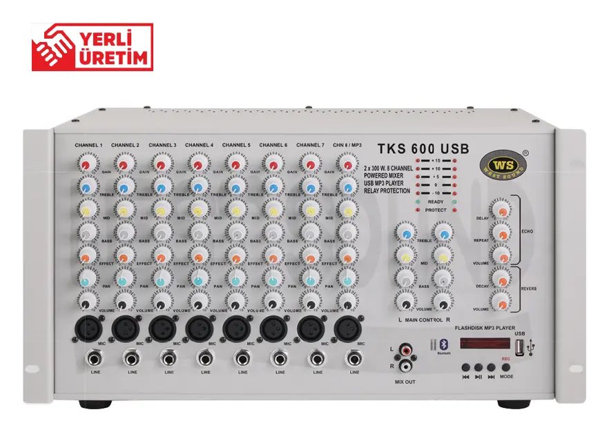 West Sound TKS 600 EF USB 2x300W Mikser Amfi