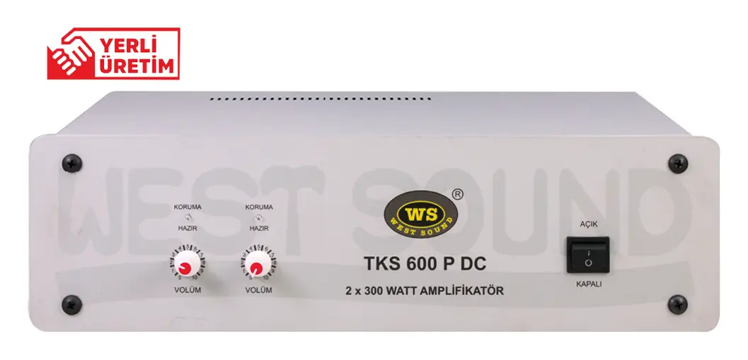 West Sound TKS 600 P DC 2x300W Amplifikatör