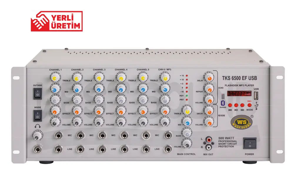 West Sound TKS 6300 EF USB Mikser Amfi