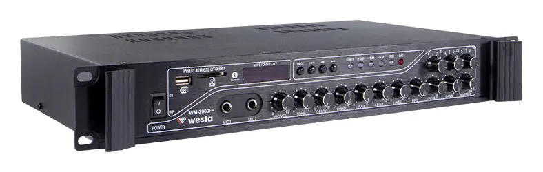 Westa WM-2080FM 200W 100V 3 Bölgeli Mikser Amfi — görsel 3