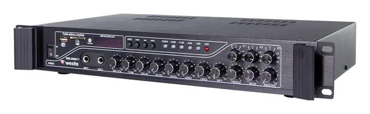 Westa WM-2080FM 200W 100V 3 Bölgeli Mikser Amfi — görsel 4