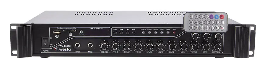 Westa WM-2080U 200W 100V 3 Bölgeli Mikser Amfi