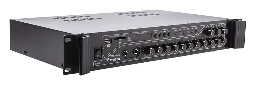 Westa WM-2080U 200W 100V 3 Bölgeli Mikser Amfi — görsel 2