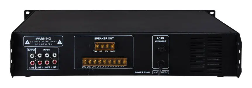 Westa WM-2250U 250W 100V 6 Bölgeli Mikser Amfi — görsel 2