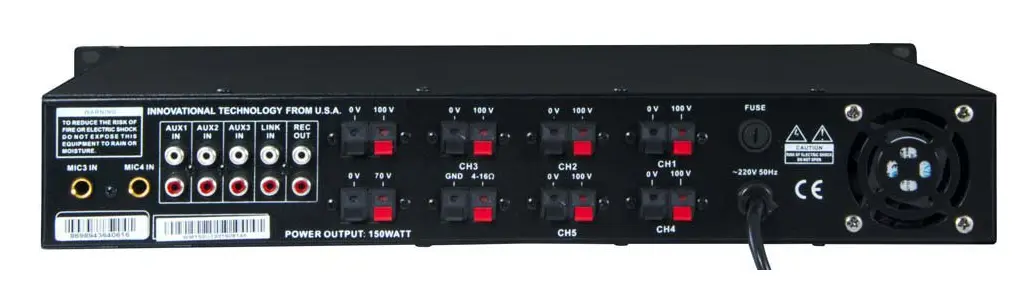 Westa WM-250 250W 100V Mikser Amfi — görsel 3