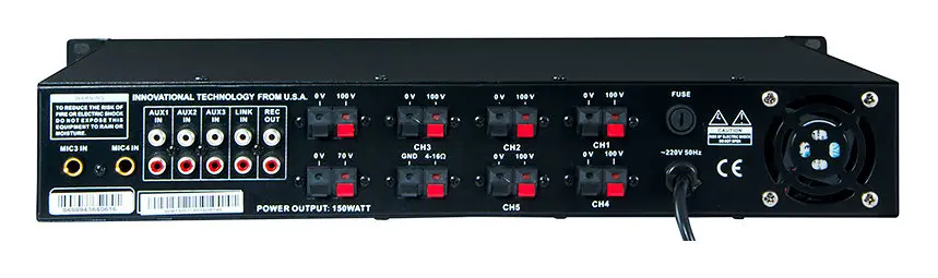 Westa WM-250UT 250W 100V 6 Bölgeli Mikser Amfi — görsel 2