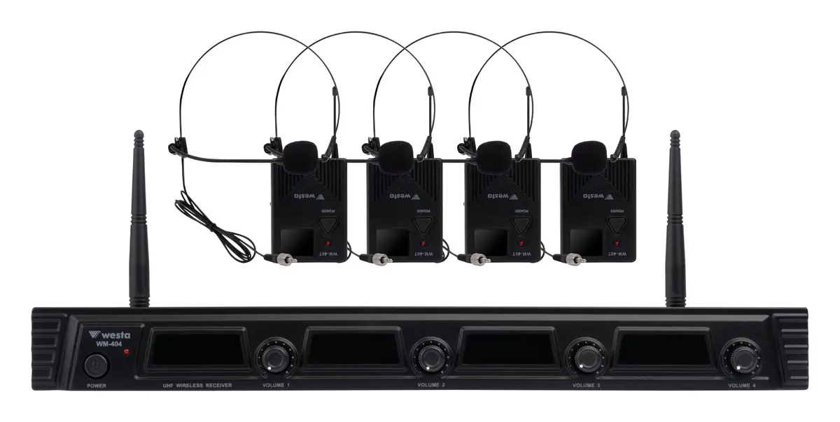 Westa WM-404T UHF Kablosuz Mikrofon Seti