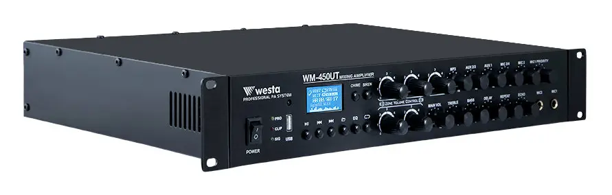 Westa WM-450UT 450W 100V 6 Bölgeli Mikser Amfi — görsel 2