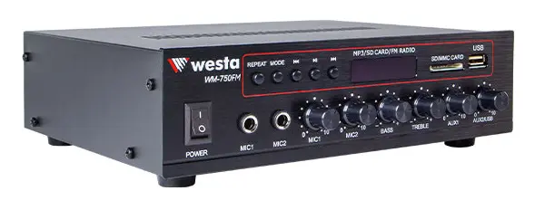 Westa WM-750FM 80W 100V Mikser Amfi — görsel 4