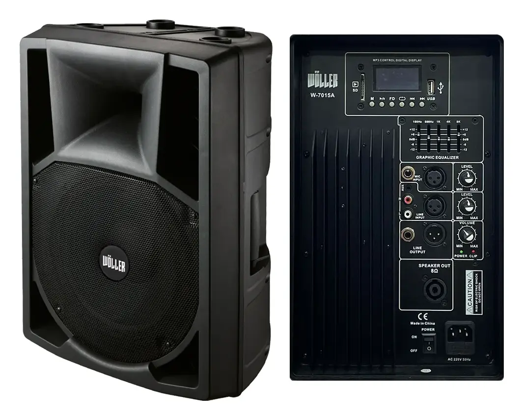 Woller W-7015A 500W 15" Aktif Hoparlör