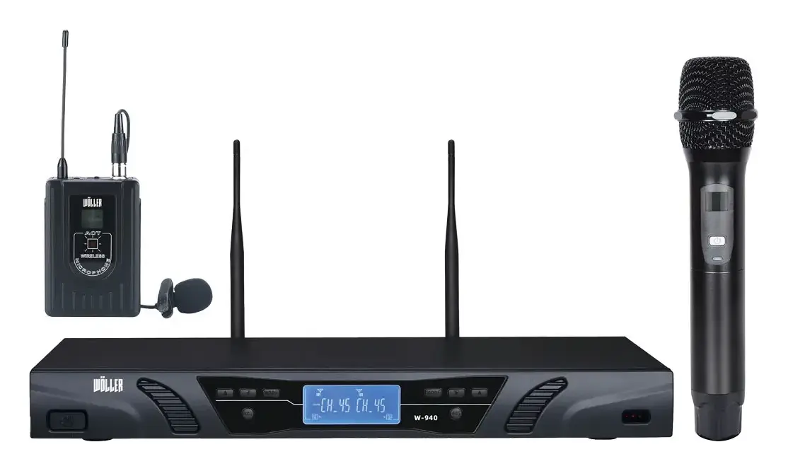 Woller W-940YY UHF Kablosuz Mikrofon Seti