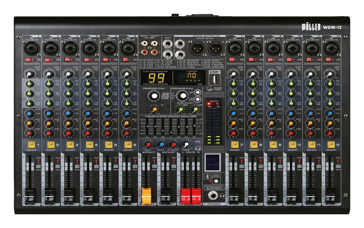 Woller WDM-12 12 Kanal Ses Mikseri