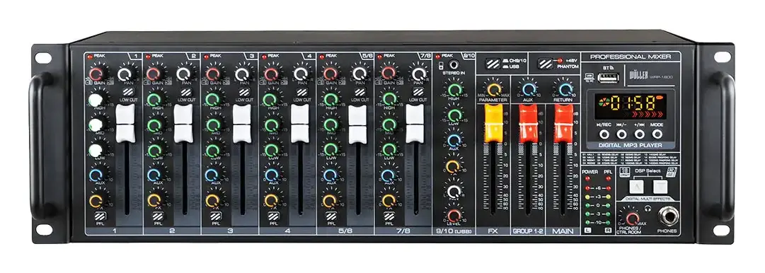 Woller WRP-1800 2x400W 10 Kanal Power Mikser