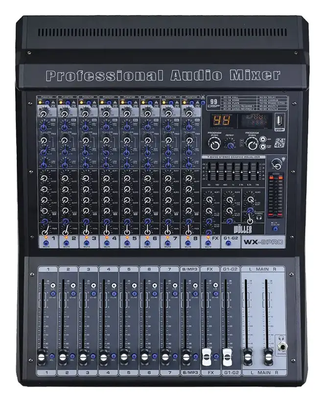 Woller WX-8PRO 8 Kanal Ses Mikseri